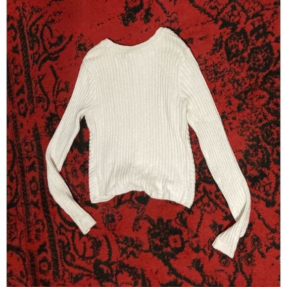 Womens Hollister White Sweater SZ M Super Soft Medium - Picture 5 of 16